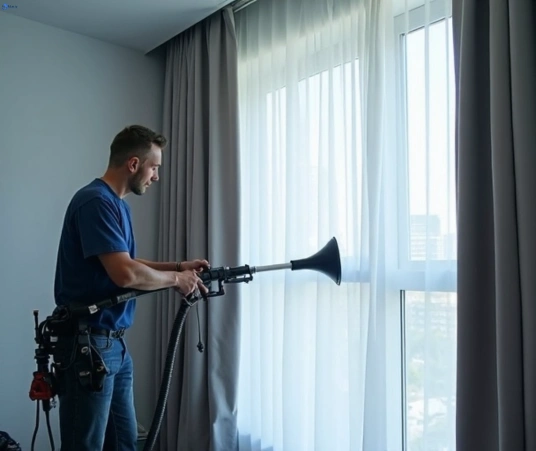 Professional commercial curtain cleaning process equipment Matty Curtain Cleaning alexandra-hills